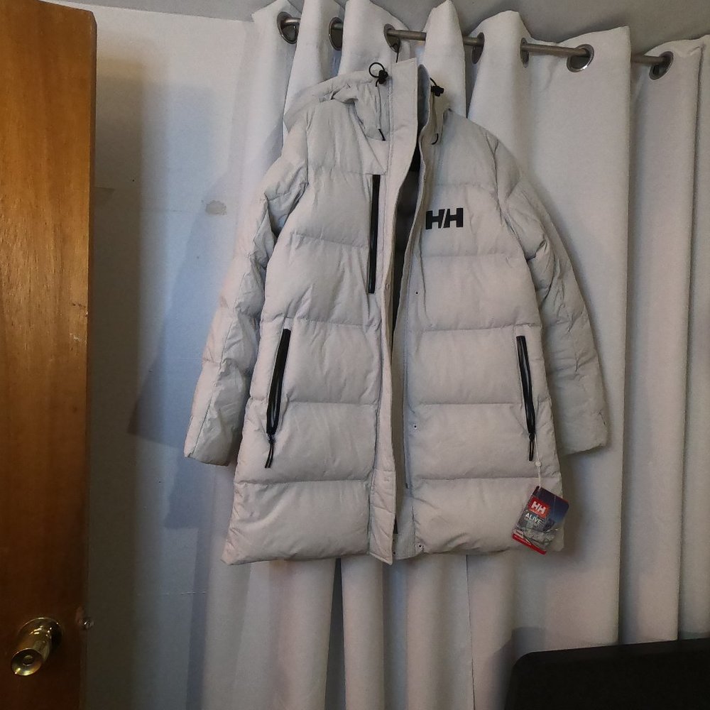 NWT Helly Hansen W ADORE PUFFY PARKA XL Cloud